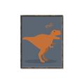 Picture of Orange T-rex Rawr _GroupedProduct_Rectangle_Portrait_Mini_ _GroupedProduct_Rectangle_Portrait_Canvas_Framed_