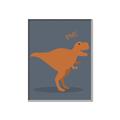 Picture of Orange T-rex Rawr _GroupedProduct_Rectangle_Portrait_Mini_ _GroupedProduct_Rectangle_Portrait_Canvas_Framed_
