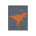 Picture of Orange T-rex Rawr _GroupedProduct_Rectangle_Portrait_Mini_ _GroupedProduct_Rectangle_Portrait_Canvas_Framed_