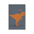 Picture of Orange T-rex Rawr _GroupedProduct_Rectangle_Portrait_Mini_ _GroupedProduct_Rectangle_Portrait_Canvas_Framed_