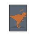 Picture of Orange T-rex Rawr _GroupedProduct_Rectangle_Portrait_Mini_ _GroupedProduct_Rectangle_Portrait_Canvas_Framed_