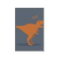 Picture of Orange T-rex Rawr _GroupedProduct_Rectangle_Portrait_Mini_ _GroupedProduct_Rectangle_Portrait_Canvas_Framed_