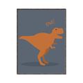 Picture of Orange T-rex Rawr _GroupedProduct_Rectangle_Portrait_Mini_ _GroupedProduct_Rectangle_Portrait_Canvas_Framed_