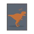 Picture of Orange T-rex Rawr _GroupedProduct_Rectangle_Portrait_Mini_ _GroupedProduct_Rectangle_Portrait_Canvas_Framed_