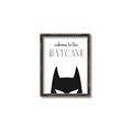 Picture of Welcome to the Batcave White _GroupedProduct_Rectangle_Portrait_Mini_ _GroupedProduct_Rectangle_Portrait_Canvas_Framed_