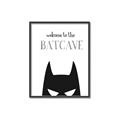 Picture of Welcome to the Batcave White _GroupedProduct_Rectangle_Portrait_Mini_ _GroupedProduct_Rectangle_Portrait_Canvas_Framed_
