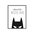 Picture of Welcome to the Batcave White _GroupedProduct_Rectangle_Portrait_Mini_ _GroupedProduct_Rectangle_Portrait_Canvas_Framed_