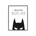 Picture of Welcome to the Batcave White _GroupedProduct_Rectangle_Portrait_Mini_ _GroupedProduct_Rectangle_Portrait_Canvas_Framed_