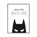Picture of Welcome to the Batcave White _GroupedProduct_Rectangle_Portrait_Mini_ _GroupedProduct_Rectangle_Portrait_Canvas_Framed_
