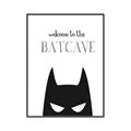 Picture of Welcome to the Batcave White _GroupedProduct_Rectangle_Portrait_Mini_ _GroupedProduct_Rectangle_Portrait_Canvas_Framed_