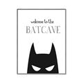 Picture of Welcome to the Batcave White _GroupedProduct_Rectangle_Portrait_Mini_ _GroupedProduct_Rectangle_Portrait_Canvas_Framed_