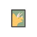 Picture of Yellow Triceratops _GroupedProduct_Rectangle_Portrait_Mini_ _GroupedProduct_Rectangle_Portrait_Canvas_Framed_