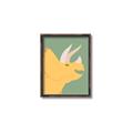Picture of Yellow Triceratops _GroupedProduct_Rectangle_Portrait_Mini_ _GroupedProduct_Rectangle_Portrait_Canvas_Framed_