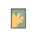 Picture of Yellow Triceratops _GroupedProduct_Rectangle_Portrait_Mini_ _GroupedProduct_Rectangle_Portrait_Canvas_Framed_