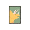 Picture of Yellow Triceratops _GroupedProduct_Rectangle_Portrait_Mini_ _GroupedProduct_Rectangle_Portrait_Canvas_Framed_