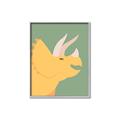 Picture of Yellow Triceratops _GroupedProduct_Rectangle_Portrait_Mini_ _GroupedProduct_Rectangle_Portrait_Canvas_Framed_