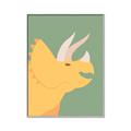 Picture of Yellow Triceratops _GroupedProduct_Rectangle_Portrait_Mini_ _GroupedProduct_Rectangle_Portrait_Canvas_Framed_