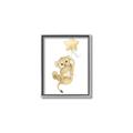 Picture of Floating Baby lion cub _GroupedProduct_Rectangle_Portrait_Mini_ _GroupedProduct_Rectangle_Portrait_Canvas_Framed_