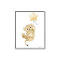 Picture of Floating Baby lion cub _GroupedProduct_Rectangle_Portrait_Mini_ _GroupedProduct_Rectangle_Portrait_Canvas_Framed_