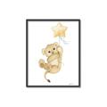 Picture of Floating Baby lion cub _GroupedProduct_Rectangle_Portrait_Mini_ _GroupedProduct_Rectangle_Portrait_Canvas_Framed_