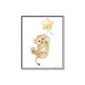 Picture of Floating Baby lion cub _GroupedProduct_Rectangle_Portrait_Mini_ _GroupedProduct_Rectangle_Portrait_Canvas_Framed_