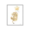 Picture of Floating Baby lion cub _GroupedProduct_Rectangle_Portrait_Mini_ _GroupedProduct_Rectangle_Portrait_Canvas_Framed_