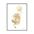 Picture of Floating Baby lion cub _GroupedProduct_Rectangle_Portrait_Mini_ _GroupedProduct_Rectangle_Portrait_Canvas_Framed_