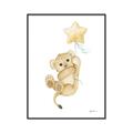 Picture of Floating Baby lion cub _GroupedProduct_Rectangle_Portrait_Mini_ _GroupedProduct_Rectangle_Portrait_Canvas_Framed_