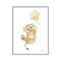 Picture of Floating Baby lion cub _GroupedProduct_Rectangle_Portrait_Mini_ _GroupedProduct_Rectangle_Portrait_Canvas_Framed_