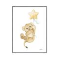 Picture of Floating Baby lion cub _GroupedProduct_Rectangle_Portrait_Mini_ _GroupedProduct_Rectangle_Portrait_Canvas_Framed_