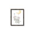 Picture of Floating baby elephant _GroupedProduct_Rectangle_Portrait_Mini_ _GroupedProduct_Rectangle_Portrait_Canvas_Framed_