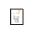 Picture of Floating baby elephant _GroupedProduct_Rectangle_Portrait_Mini_ _GroupedProduct_Rectangle_Portrait_Canvas_Framed_