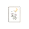 Picture of Floating baby elephant _GroupedProduct_Rectangle_Portrait_Mini_ _GroupedProduct_Rectangle_Portrait_Canvas_Framed_