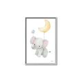 Picture of Floating baby elephant _GroupedProduct_Rectangle_Portrait_Mini_ _GroupedProduct_Rectangle_Portrait_Canvas_Framed_