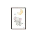 Picture of Floating baby elephant _GroupedProduct_Rectangle_Portrait_Mini_ _GroupedProduct_Rectangle_Portrait_Canvas_Framed_