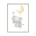 Picture of Floating baby elephant _GroupedProduct_Rectangle_Portrait_Mini_ _GroupedProduct_Rectangle_Portrait_Canvas_Framed_