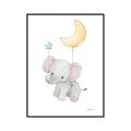 Picture of Floating baby elephant _GroupedProduct_Rectangle_Portrait_Mini_ _GroupedProduct_Rectangle_Portrait_Canvas_Framed_