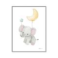 Picture of Floating baby elephant _GroupedProduct_Rectangle_Portrait_Mini_ _GroupedProduct_Rectangle_Portrait_Canvas_Framed_