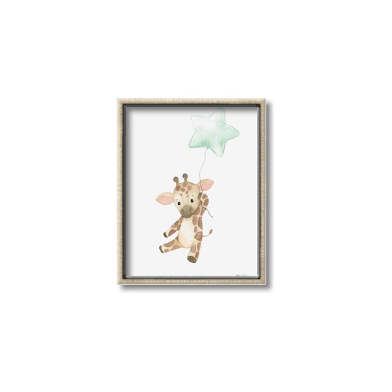 Picture of floating baby Giaraffe  _GroupedProduct_Rectangle_Portrait_Mini_ _GroupedProduct_Rectangle_Portrait_Canvas_Framed_