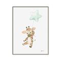 Picture of floating baby Giaraffe  _GroupedProduct_Rectangle_Portrait_Mini_ _GroupedProduct_Rectangle_Portrait_Canvas_Framed_