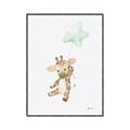 Picture of floating baby Giaraffe  _GroupedProduct_Rectangle_Portrait_Mini_ _GroupedProduct_Rectangle_Portrait_Canvas_Framed_