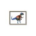 Picture of colourful T-rex _GroupedProduct_Rectangle_Landscape_Mini_ _GroupedProduct_Rectangle_Landscape_Canvas_Framed_
