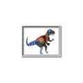 Picture of colourful T-rex _GroupedProduct_Rectangle_Landscape_Mini_ _GroupedProduct_Rectangle_Landscape_Canvas_Framed_