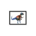 Picture of colourful T-rex _GroupedProduct_Rectangle_Landscape_Mini_ _GroupedProduct_Rectangle_Landscape_Canvas_Framed_