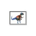 Picture of colourful T-rex _GroupedProduct_Rectangle_Landscape_Mini_ _GroupedProduct_Rectangle_Landscape_Canvas_Framed_