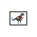 Picture of colourful T-rex _GroupedProduct_Rectangle_Landscape_Mini_ _GroupedProduct_Rectangle_Landscape_Canvas_Framed_