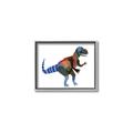 Picture of colourful T-rex _GroupedProduct_Rectangle_Landscape_Mini_ _GroupedProduct_Rectangle_Landscape_Canvas_Framed_
