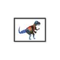 Picture of colourful T-rex _GroupedProduct_Rectangle_Landscape_Mini_ _GroupedProduct_Rectangle_Landscape_Canvas_Framed_