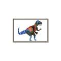 Picture of colourful T-rex _GroupedProduct_Rectangle_Landscape_Mini_ _GroupedProduct_Rectangle_Landscape_Canvas_Framed_