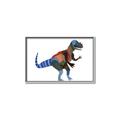 Picture of colourful T-rex _GroupedProduct_Rectangle_Landscape_Mini_ _GroupedProduct_Rectangle_Landscape_Canvas_Framed_